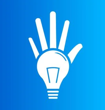 Light Bulb hands Illustrazione stock