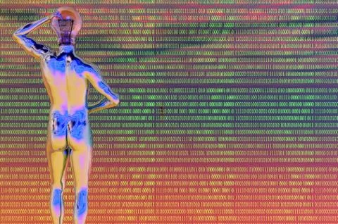 Light bulb head idea thought 3d render concept image Stockillustratie