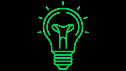 Light Bulb Icon Animation – Idea &amp; Innovation Symbol Vidéo 309202453
