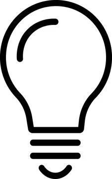 Light bulb icon for creative thinking solution Stock-Illustration