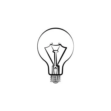 Light bulb icon. Element of lighting icon. Thin line icon for website design and Stock Illustration