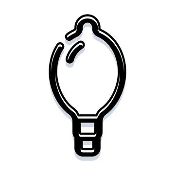 Light bulb icon generating creative new ideas inspiration Stock Illustration