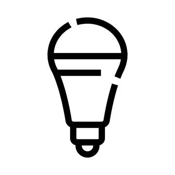 Light bulb icon generating new creative ideas Stock Illustration