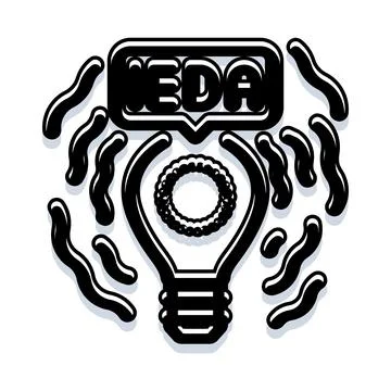 Light bulb icon generating new creative ideas Illustrazione stock