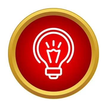 Light bulb icon generating new creative ideas Illustrazione stock
