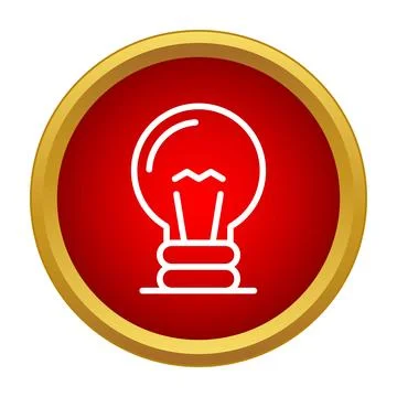 Light bulb icon generating new creative ideas Stock Illustration