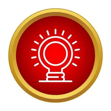Light bulb icon generating new business ideas Stock Illustration