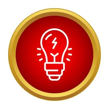 Light bulb icon generating power and new ideas イラスト素材