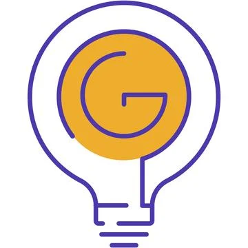 Light bulb icon idea lamp vector illustration Illustrazione stock