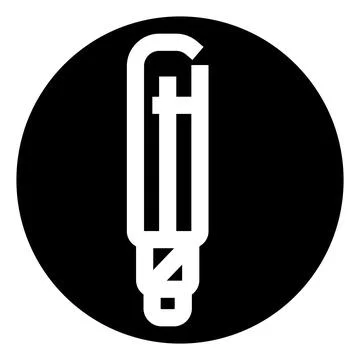 Light bulb icon illustrating idea and inspiration Stock Illustration