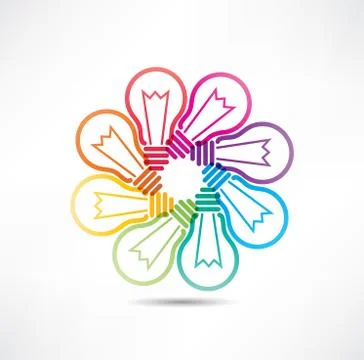 Light bulb icon Stock Illustration