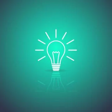 Light bulb icon 스톡 일러스트