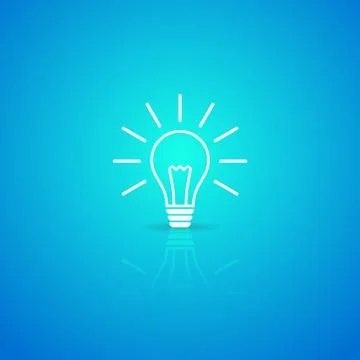 Light bulb icon Illustration