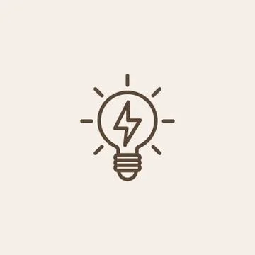 Light bulb icon Stock Illustration