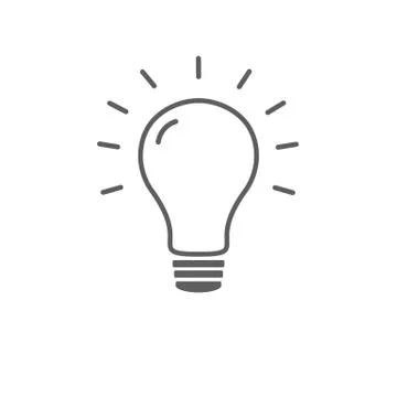 Light bulb icon Stock Illustration