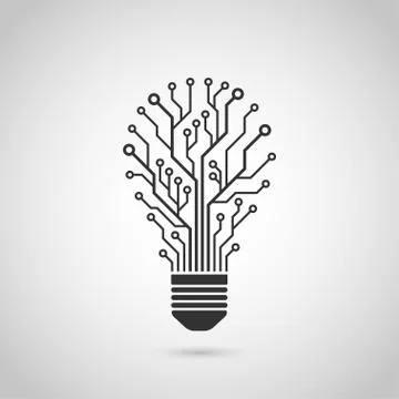 Light bulb icon Stock Illustration