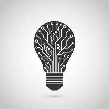 Light bulb icon Stock Illustration