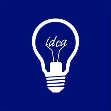 Light bulb icon Illustrazione stock