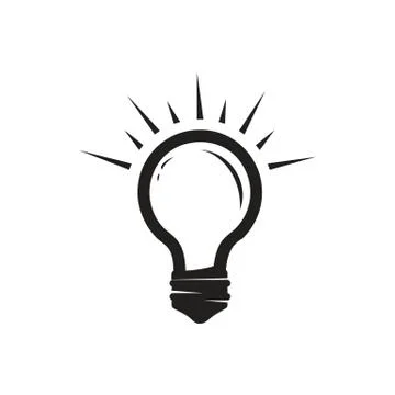 Light bulb icon Stock Illustration