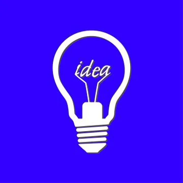 Light bulb icon. Stock Illustration