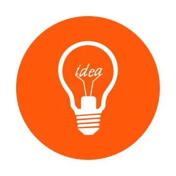 Light bulb icon. Stock Illustration