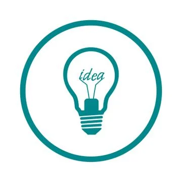 Light bulb icon. Illustrazione stock