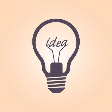 Light bulb icon. Stock Illustration