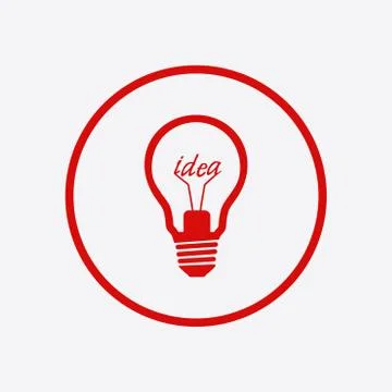 Light bulb icon. Stock Illustration