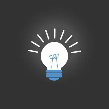 Light bulb icon Stock Illustration