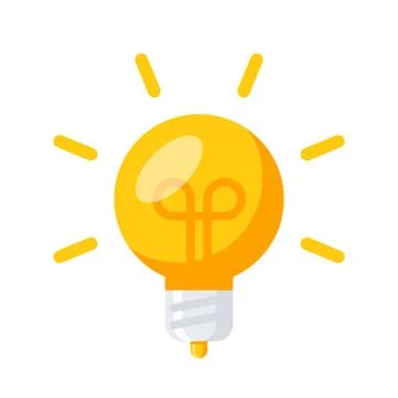 Light bulb icon Stock Illustration