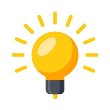 Light bulb icon Stock Illustration