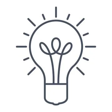 Light bulb icon Stock Illustration