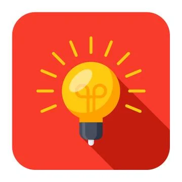 Light bulb icon Stock Illustration