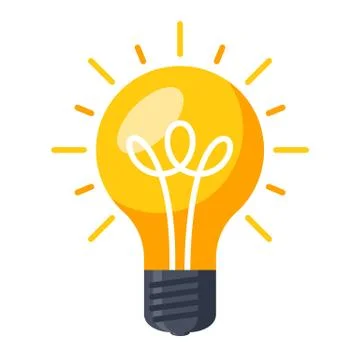 Light bulb icon Stock Illustration