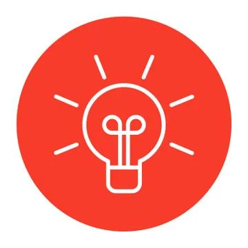 Light bulb icon Stock Illustration