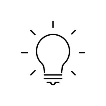 Light bulb icon Stock Illustration