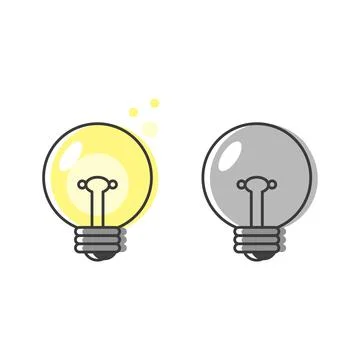 Light bulb icon. Illustrazione stock