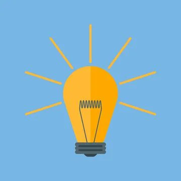 Light bulb icon. Stock Illustration