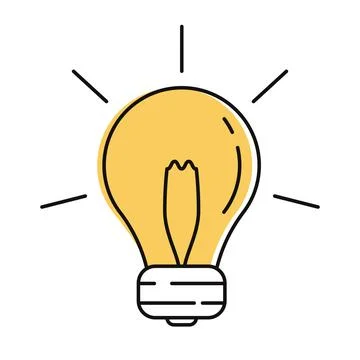 Light bulb icon Stock Illustration