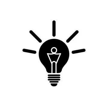 Light bulb icon Stock Illustration
