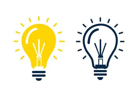 Light bulb icon Illustrazione stock