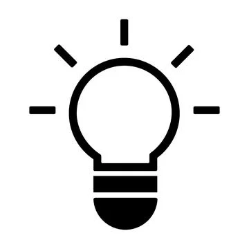 Light bulb icon Stock Illustration