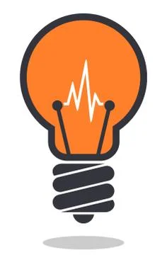 Light bulb icon. Isolated on white background Stock-Illustration