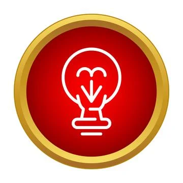 Light bulb icon representing creative idea and innovation Stockillustratie