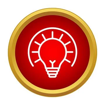 Light bulb icon representing creative idea and innovation Stock-Illustration