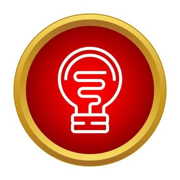 Light bulb icon representing creative thinking and innovation Ilustración de archivo