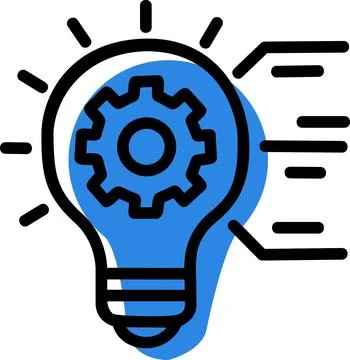 Light bulb icon representing creative idea Stock Illustration