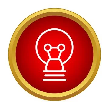 Light bulb icon representing creativity and new business ideas Stock Illustration