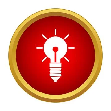 Light bulb icon representing creativity and innovation Stock Illustration