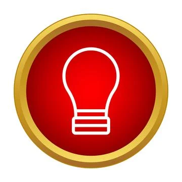 Light bulb icon representing creativity and new ideas Ilustração Stock